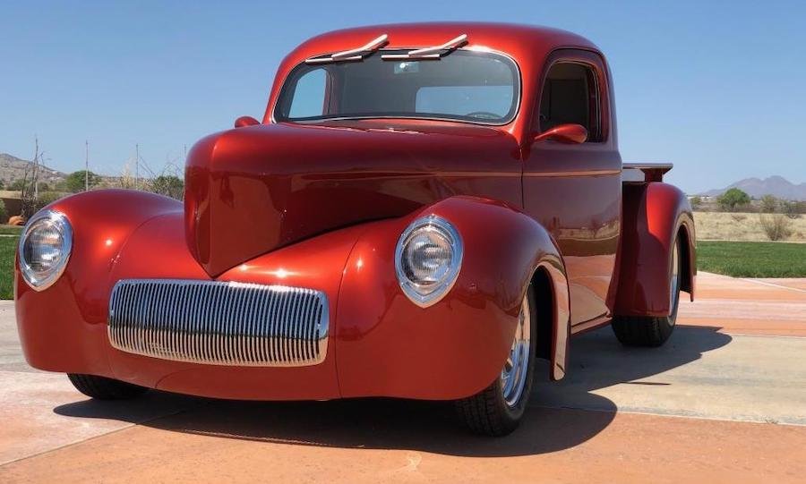 Curvy 1941 Willys Pickup Is All About Fiberglass and Steel