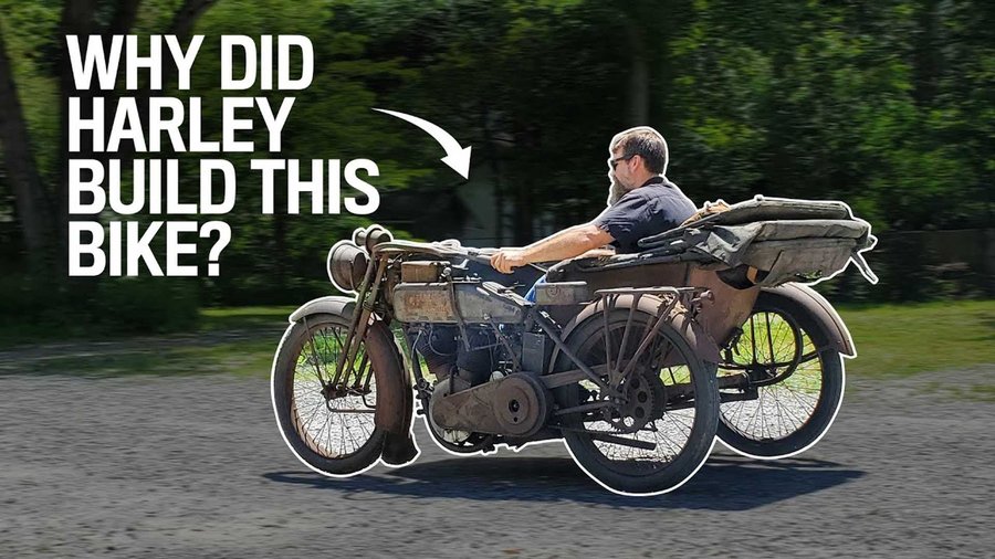 Check Out This Unique, Totally Wild 1916 Harley-Davidson Sidecar Rig