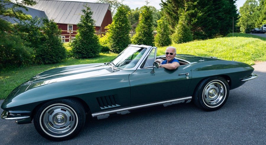Warum Corvette-Fan Joe Biden Fahrverbot bekommt