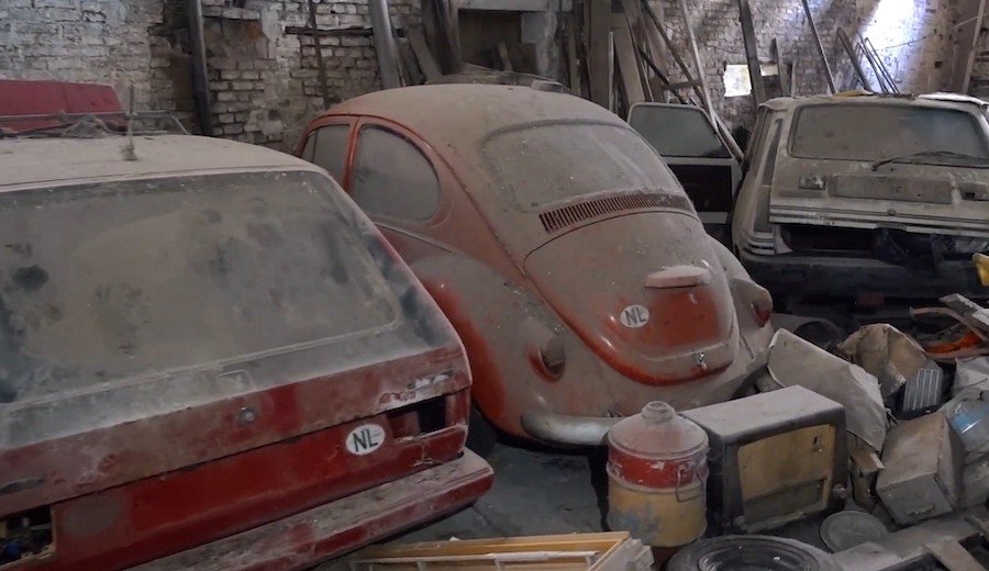Abandoned Warehouse Hides Big Stash of Classic Cars, Including Mercs and BMWs